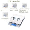 Small Digital Scale,3kg/0.1g,6.6lb,Kitchen Scale,Food Scale,with Blue Backlit LCD Display, 6