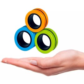 Veraly 3pcs Anillo Mágico Antiestrés Magneticos Fidget Toy Full