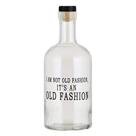 47th & Main, 750ml, I Am Not Old Fashion Creative Brands MR854 Glass Bourbon Bottle