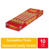 Tirolo Zumba Pica Tirolo Tamarind Candy Straws Chewy Mexican Candies