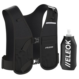 ELEOK Running Vest for Women & Men – Lightweight and Durable Hydration Vest with Water Bottle – Running Water Vest for Jogging, Marathon, Workout, and Fitness.