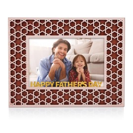 WaaHome Dad Picture Frame Happy Fathers Day Gift for Dad from Daughter Son Kids, Wood Fathers Day Photo Frame Gifts for Dad New Dad Father Dad to Be Grandpa Papa Grandfather