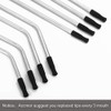 Accmor 44 Pcs Reusable Straws Tips, Black Silicone Straw Tip