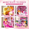 JUKUDAHU 4-Story Villa Playset for Girls Ages 3-8 - 11