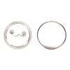 100 Set Pin Back Button Parts Blank Smoothing Metal Durable