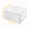 beehomay Hat Organizer Box,Stackable Clear Baseball Caps Holder Box Containers