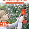 Hongmai Mini Chainsaw, 4 Inch Cordless Handheld Electric Chainsaw for