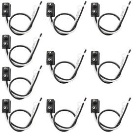 Oyviny 10PCS Trailer Light 2 Wire Pigtail Harness 10" Long, 2 Pin Trailer Light Connector Fits with 2" and 2.5" Side Marker/Clearance Light