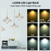 LUXON LED Edison Bulbs,Dimmable,4Watt(Equivalent 40W),2700K Warm White,ST64 Amber Glass Antique
