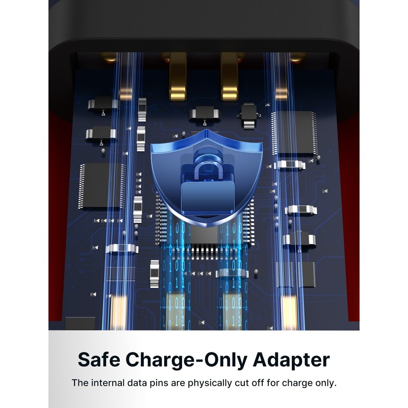 JSAUX USB Data Blocker [Pack of 4] USB Data Blocker