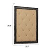 Vision Board Linen Bulletin Board Black Frame, 21"×27" Pin Boards