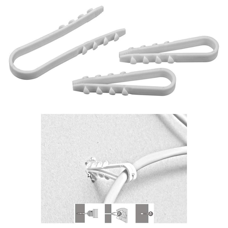 PRITEX Pack of 100 plug-in loops, 8 x 43 mm,