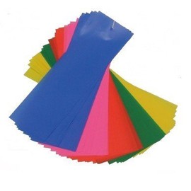 Tanabata Vinyl Books, 5 Colors/Set of 50, 11.8 x 3.5 inches (30 x 9 cm)
