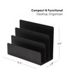 xympo Mail Organizer, Letter Holder - Black, Metal - Office