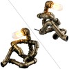 EFAYCRR Steampunk Table Lamp, Creative Robot Style Desk Lamp Vintage