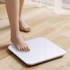 Clean White Tempered Glass Unit Conversion Smart Scale with Bluetooth Connectivity for Home Use LED Scale