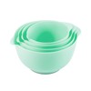 BoxedHome Nesting Plastic Mixing Bowl Set, 4 Piece Mixing Bowl