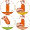 YBCPACK 16 Pack 8oz/250ml Plastic Juice Bottles with Tamper Seal