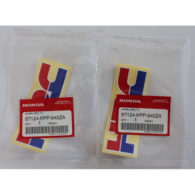 2 x Authentique Honda HRC (Honda Course Corporation) AUTOCOLLANTS /
