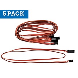 Apex RC Products JR Style 36" / 900mm Servo Extension - 5 Pack #1026