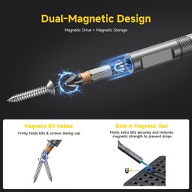 42 in 1 Magnetic Screwdriver Set, Ratchet Screwdriver Magnetic, 42 in 1 Diy Screwdriver Set Ratchet Handle Detachable Versatile Toolkit for PC, Furniture, Bicycle (Orange)