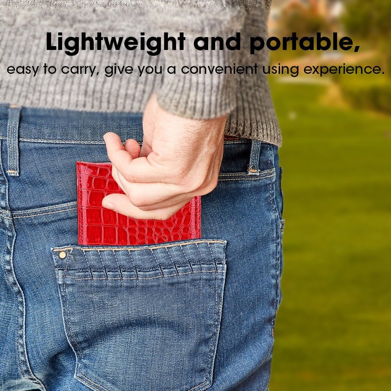 Leather Golf Scorecard Holder, Golf Score Counter Keeper Card Holder