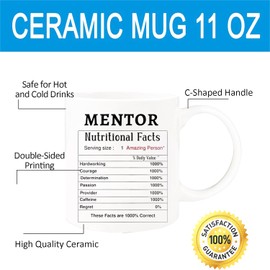 Menter Gifts for Women Men, Teacher Appreciation Gifts Gifts for Mentor,Mentor Gifts for Retirement,Mentor Nutrition Coffee Mugs Christmas Birthday Gift for Counselor,Coworker,Teacher, Coach CoffeeCup
