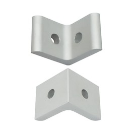 Abeicy 10 Packs Inside Corner Bracket, 15 Series Aluminum 2-Hole 90 Degree Angle Corner Bracket for 4040 T Slot Profile Extruded Aluminum Extrusion Corner Bracket Mount (10)