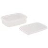 Nagao S-53 Storage Container, Easy to Clean, Square, Polypropylene, 12.8