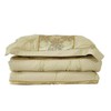 New Luxury Jacquard shimmer Glitter Quilted Bedspread Comforter Throw Bedding