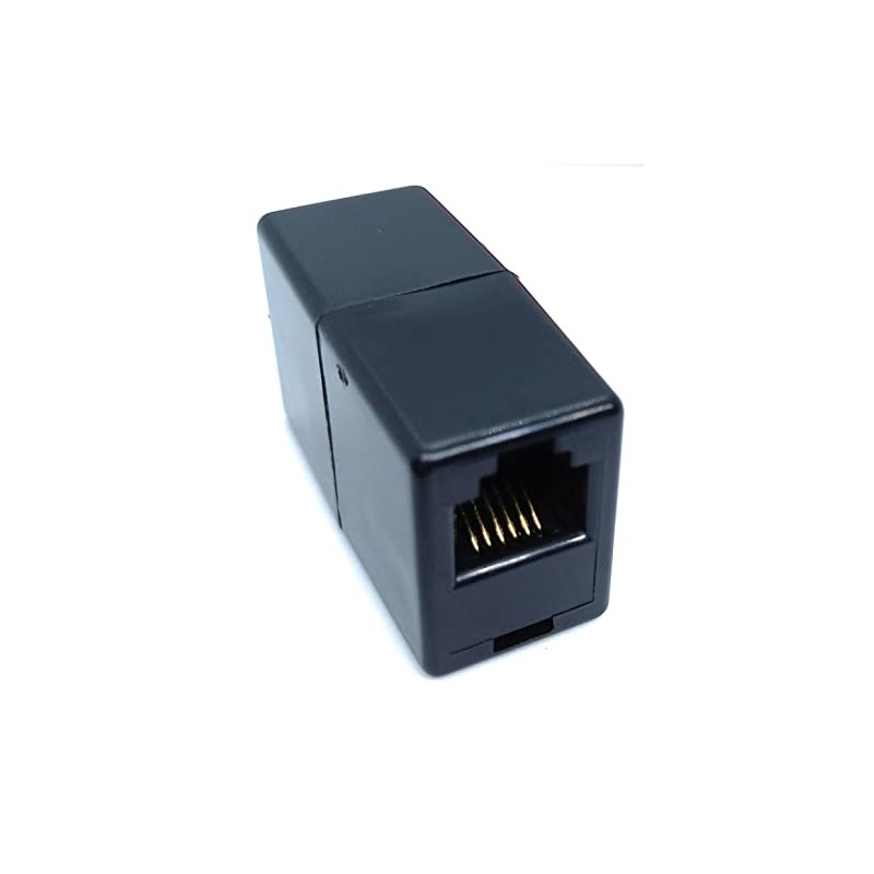DRUT RJ12 to RJ12 COUPLER ADAPTER (6P6C) In-Line Straight Wired