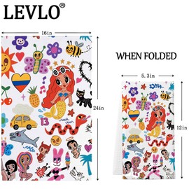 LEVLO Singer Kitchen Towel Latin Singer Fans Gift Bichota Season Tea Towel Latin Music Lover Housewarming Gift (Latin Singer Towel)