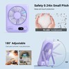 WHATOOK Small Desk Portable Fan Rechargeable: 2 Pack 2000mah 10