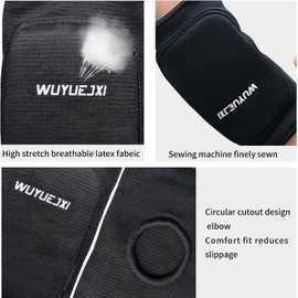 Elbow Pads with Thicken Sponge Padding Breathable Stretchy Cotton Elbow Pads for Kids Child Girls Boys Teens Youth, Elbow Brace for Cycling Crawl Baseball Hockey Volleyball