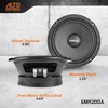 PRV AUDIO 6.5 Inch Shallow Midrange Speaker, 6MR200A, 200 Watts,