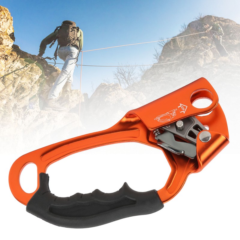 Climbing Hand Ascender Aviation Light Alloy Mountaineering Rock Rappelling Gear