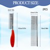 Pack of 2 Dog Comb, Cat Comb, Professional Dog Comb