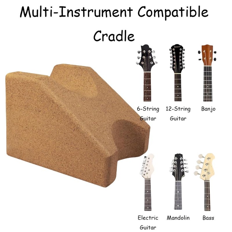 Guitar Neck Stand+Guitar Winder, Guitar Neck Stand, 3-in-1 Guitar String