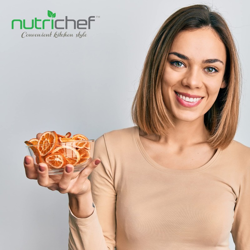 NutriChef Food Dehydrator Machine - Professional Electric Multi-Tier Food Preserver,