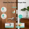 52HZ Fingerprint Door Knob with Lock, 3 in 1 Smart