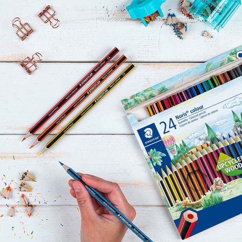 STAEDTLER 185 C24 Noris Colour Colouring Pencils - 24 Assorted