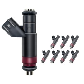 FJ482 Set of 8 Fuel Injectors - Compatible with Dodge Ram 1500 Ram 2500 Ram 3500 2004-2008, Durango 2004-2009 & Chrysler Aspen 2007-2008, V8 5.7L, Replaces OE# 53032713AA, RL032713AB