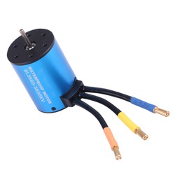 Rcharlance 3660 3800KV Brushless Motor for 1/8 1/10 RC Remote Control Car (3800KV, Blue)