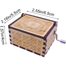 KYWLCO Can't Help Falling in Love Music Box, Hand Crank Musical Boxes, Gifts for Wife Husband Girlfriend Lover Boyfriend Valentine Wedding Anniversary Birthday Christmas