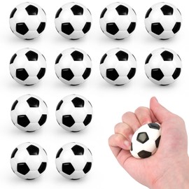 Delsen Pack of 12 5 cm Anti-Stress Balls, Anti-Stress Toy Balls, Football Stress Balls for Children, Mini Sports Balls, Foam Sports Balls, Anti-Stress Gifts for Children and Adults