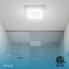 Seveat Bathroom Exhaust Fan with Light – 1000 Lumens, Dimmable,
