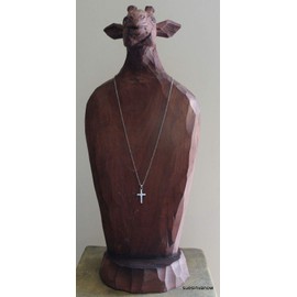 Silver Crystal Cross Statement Chunky Pendant Rhinestone Necklace for Women Religious Christianity Jewelry Spirituality Charm