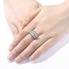 Newshe Wedding Rings for Women Engagement Ring Sets Princess 925
