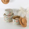 Soul & Lane Botanica Bliss Green Round Hat Boxes with