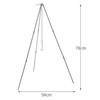 Cooking Tripod Foldable Campfire Tripod with Chain and Carrying Bag